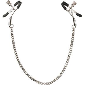 Non-Piercing Nipple Clips for Adult Play ， Nipple Clamps Sensory Toys Woman Adjustable Pressure Metal Body Jewelry Non Piercing(Chain) in Kuwait