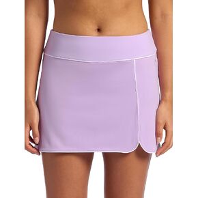 تنورة نسائية من Head Women's Breakpoint Piping Skort، مقاس قياسي، متوسط ​​الارتفاع، خامة متوسطة الوزن قابلة للتمدد، شورت مضغوط مدمج in Kuwait