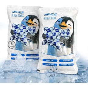 Dry Ice Packs for Shipping Frozen Food - Flexible Ice Blanket for Coolers - Shipping Cold Packs Keep Food Fresh and Beverage Cold - Dry Ice Pack Automatic Water Absorption- 24 Cells Each, 4 Sheets in Kuwait