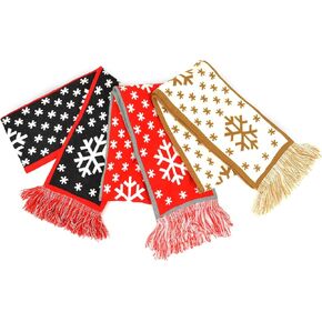 TeeHee Christmas Holiday Winter Unisex Double Layer Knitted Scarves 3-Pack (Winter-1) in Saudi Arabia