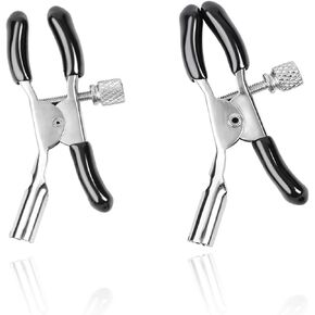 Non-Piercing Nipple Clips for Adult Play ， Nipple Clamps Sensory Toys Woman Adjustable Pressure Metal Body Jewelry Non Piercing (Pair) in Kuwait