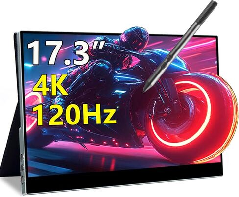 OLED Portable Monitor- 4K Portable Laptop Display 16 Portable Gaming Monitor 100% DCI-P3 OLED Monitor with HDMI/USB-C External screen for laptop Phone/Switch/XBOX in Saudi Arabia