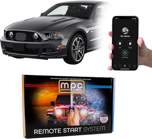 MPC Factory Remote Activated Remote Start Compatible with 2010-2014 Ford Mustang - Key-to-Start - Gas - Plug & Play - Premier USA Tech Support in Saudi Arabia