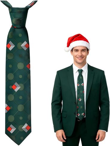 Men's Tie Classic Christmas Necktie for Halloween Party Dress up in Saudi Arabia
