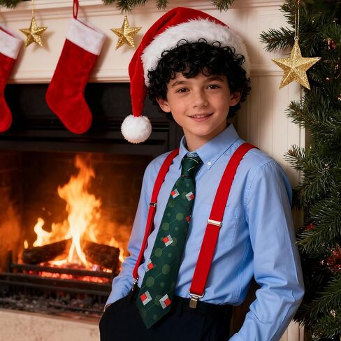Men's Tie Classic Christmas Necktie for Halloween Party Dress up in Saudi Arabia