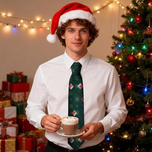Men's Tie Classic Christmas Necktie for Halloween Party Dress up in Saudi Arabia