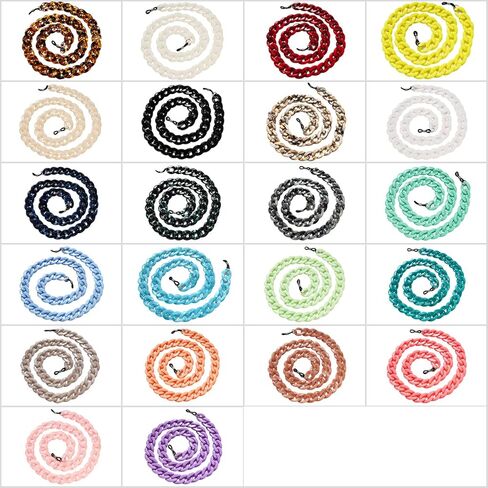 سلسلة نظارات أكريليك ECYC، سلسلة نظارات أكريليك كهرمانية، حامل نظارات شمسية، حزام نظارات، كهرمان in Kuwait
