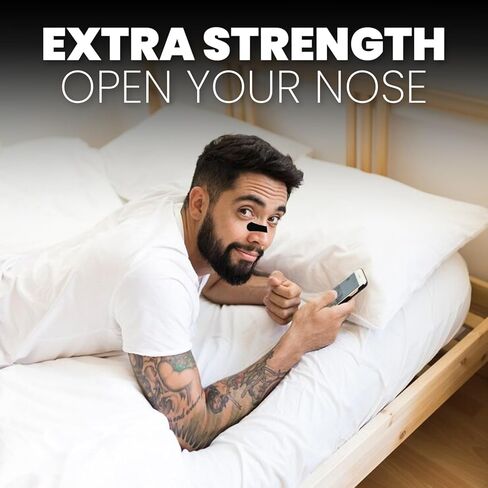 Anti Snoring Nasal Strips 40 Count – Magnetic Nose Strips for Breathing, Gentle & Hypoallergenic Nose Strips for Breathing, Instantly Open Airways for Easy Breathing & Natural Sleep Aid. in Saudi Arabia