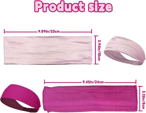 8 قطع عصابات رأس للتمرين للنساء غير قابلة للانزلاق، عصابات رأس سميكة مرنة، عصابات رأس عريضة ناعمة قابلة للتمدد للنساء والرجال للجري، والتدريبات، واليوجا، والاستخدام اليومي in Kuwait