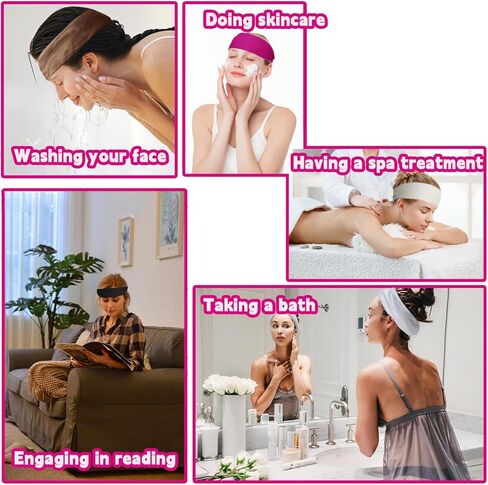 8 قطع عصابات رأس للتمرين للنساء غير قابلة للانزلاق، عصابات رأس سميكة مرنة، عصابات رأس عريضة ناعمة قابلة للتمدد للنساء والرجال للجري، والتدريبات، واليوجا، والاستخدام اليومي in Kuwait