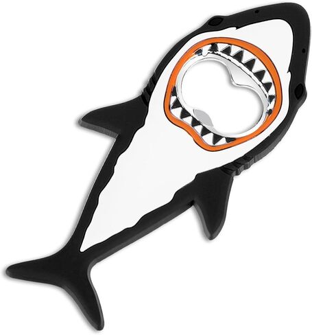 Shark Bottle Opener, Magnetic Beer Bottle Opener for Refrigerator, Silicone Stainless Steel Beer Bottle Opener, Pop Can Soda Can Opener for Boyfriend Husband Father in Kuwait