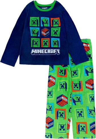 Minecraft boys 2-piece Loose-fit Pajama Set, Soft & Cute for Kids in Saudi Arabia