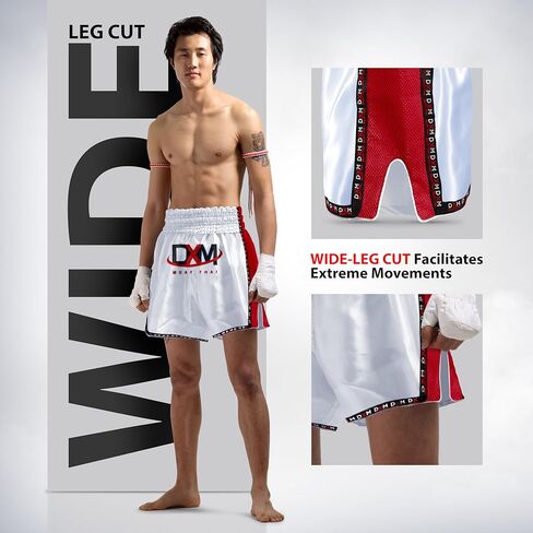 شورت DXM SPORTS Muay Thai للرجال والنساء - فنون القتال المختلطة، الصالة الرياضية، الكيك بوكسينغ، القتال، السراويل القصيرة in Kuwait