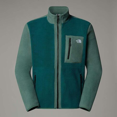 The North Face Men's Yumiori Full Zip Jacket Lightweight Fleece Coat with Embroidered Logo, Secure Zip Pockets in Saudi Arabia
