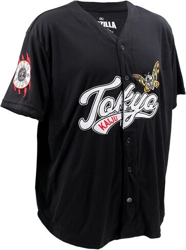 قميص البيسبول الرجالي Ripple Junction Godzilla Tokyo Kaiju مرخص رسميًا in Kuwait