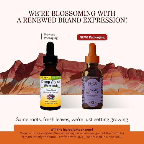 الأعشاب الخ. Cramp ReLeaf® (الحيض) 1 أوقية in Kuwait
