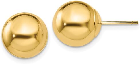 14K Yellow Gold Polished 10mm Ball Post Earrings in Saudi Arabia