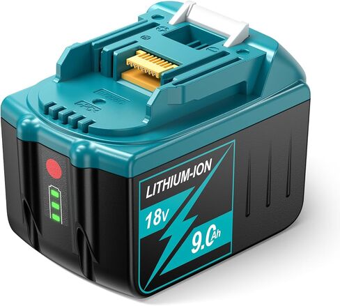 【Type-C Charging】 استبدال بطارية ليثيوم Makita 18V ، 2PACK 18V 6.0AH بديل بديل مع إدخال/إخراج Type-C متوافق مع بطارية Makita 18V BL1850 BL1840 BL1830 BL1860 in Kuwait