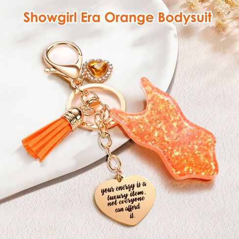 In My Showgirl Era Bodysuit Keychain,Taylor Quotes Merch as Meaningful Christmas Gifts for Daughter with Motivational Card,Music Stocking Stuffers Birthday Gift for TS Fans Women in Saudi Arabia
