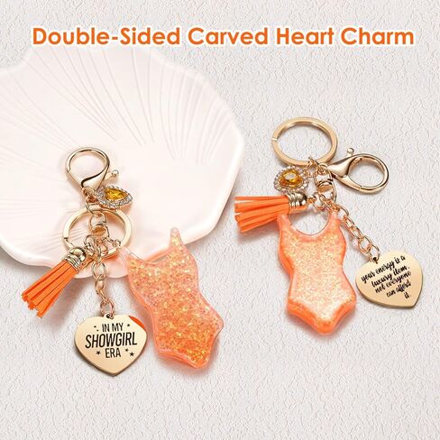 In My Showgirl Era Bodysuit Keychain,Taylor Quotes Merch as Meaningful Christmas Gifts for Daughter with Motivational Card,Music Stocking Stuffers Birthday Gift for TS Fans Women in Saudi Arabia
