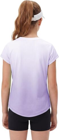 STELLE Athletic Shirts for Girls Short Sleeve Active T Shirts Sports Crewneck Dry Fit Tops Kids Teens Gym Workout Summer Tee in Saudi Arabia