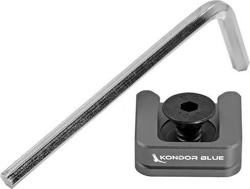 Kondor Blue Cold Shoe Receiver Plate, Space Gray in Kuwait