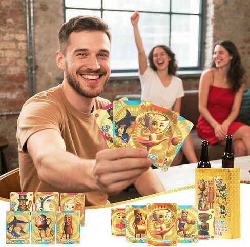 MASSY 56 PCS Italian Brainrot Gold Cards & Keychain Blind Box Combo Tralalero Tralala Tung Tung Tung Sahur Brainrot Meme Gold Foil Cards No Duplicates for Meme Lovers in Saudi Arabia