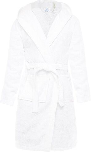 Skylinewears Boys & Girls Lightweight Cotton Hooded Robe Soft Terry Cloth Bathrobe for Kids Navy 8 in Saudi Arabia