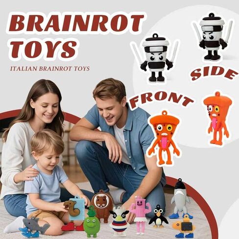 39PCS Italian Brainrot Toys,Tralalero Tralala Action Figures Keychain,Brainrot Meme Shark Figures ToysUnique Key Chain,Decorations Gifts for Fans Office Room Figurine Decor in Saudi Arabia