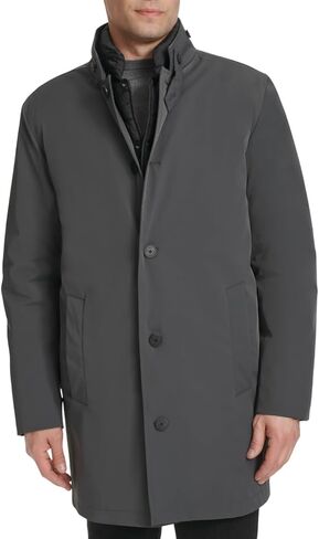Cole Haan mens Stretch Rain Top Coat Inner Quilted 3 in 1 Jacket in Saudi Arabia
