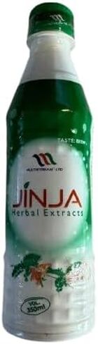 مستخلصات عشبية جينجا، مشروبات طبيعية، زجاجة خضراء وبيضاء، 350 مل in Kuwait