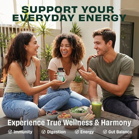 Pomona Wellness Super Greens Supplement, Full of Superfood Vitamins & Minerals, Fruits & Vegetable, Greens Powder for Bloating and Digestion, Gut Health, USDA Organic, Non-GMO, 60 Tablets in Saudi Arabia