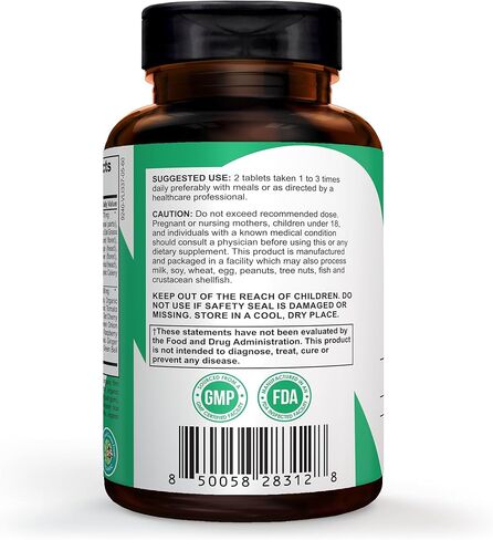 Pomona Wellness Super Greens Supplement, Full of Superfood Vitamins & Minerals, Fruits & Vegetable, Greens Powder for Bloating and Digestion, Gut Health, USDA Organic, Non-GMO, 60 Tablets in Saudi Arabia