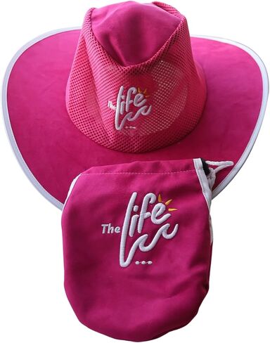 The Life Western Cowboy Hat, Pink Suede, with Travel Storage Bag in Saudi Arabia