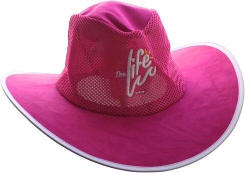 The Life Western Cowboy Hat, Pink Suede, with Travel Storage Bag in Saudi Arabia