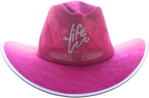 The Life Western Cowboy Hat, Pink Suede, with Travel Storage Bag in Saudi Arabia