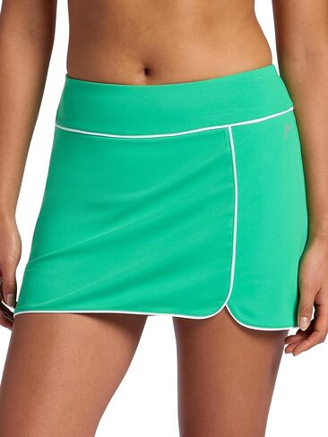 تنورة نسائية من Head Women's Breakpoint Piping Skort، مقاس قياسي، متوسط ​​الارتفاع، خامة متوسطة الوزن قابلة للتمدد، شورت مضغوط مدمج in Saudi Arabia