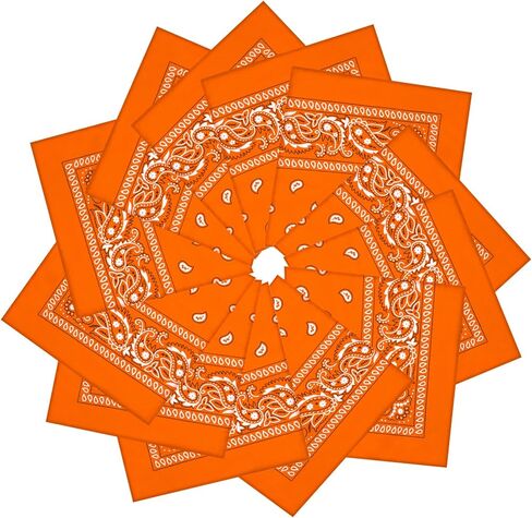 12 حزمة من عصابات الرأس للجنسين بيزلي كاوبوي عصابات رأس متعددة الأغراض للرجال والنساء in Kuwait