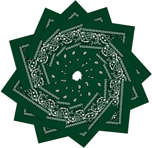 12 حزمة من عصابات الرأس للجنسين بيزلي كاوبوي عصابات رأس متعددة الأغراض للرجال والنساء in Kuwait
