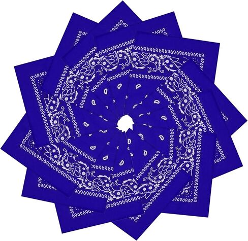 12 حزمة من عصابات الرأس للجنسين بيزلي كاوبوي عصابات رأس متعددة الأغراض للرجال والنساء in Kuwait