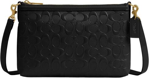 COACH womens Legacy Zip Top Crossbody in Signature Leather in Kuwait