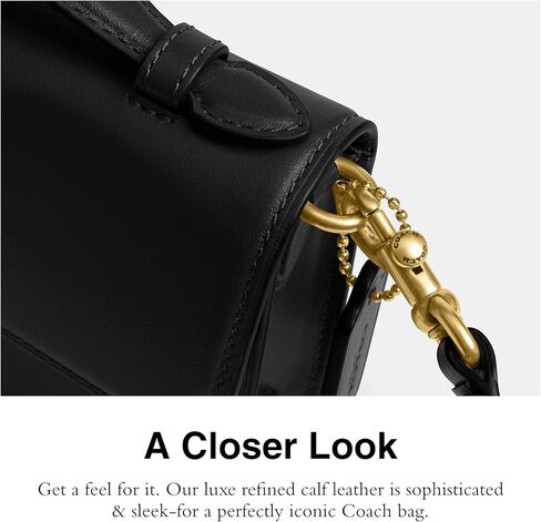 حقيبة كروس نسائية من الجلد السويدي Elora ذات مقبض علوي من COACH in Kuwait