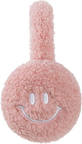 F Flammi Ear Muffs for Winter Women, Adjustable Head Band Fuzzy Faux Fur Earmuffs Foldable Ear Warmer Girl Soft Smiley Face in Saudi Arabia
