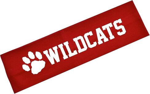 عصابة رأس مطاطية من القطن اللامع من Wildcats Team Mascot من Funny Girl Designs in Kuwait