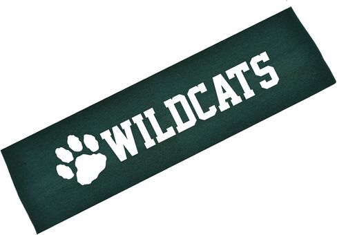 عصابة رأس مطاطية من القطن اللامع من Wildcats Team Mascot من Funny Girl Designs in Kuwait