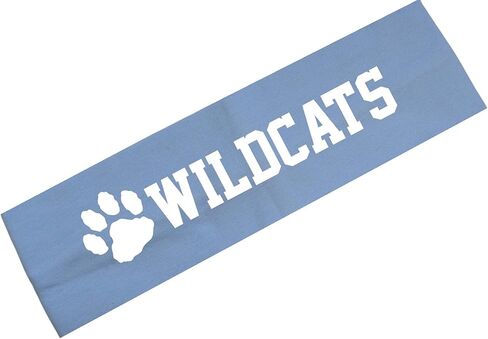 عصابة رأس مطاطية من القطن اللامع من Wildcats Team Mascot من Funny Girl Designs in Kuwait