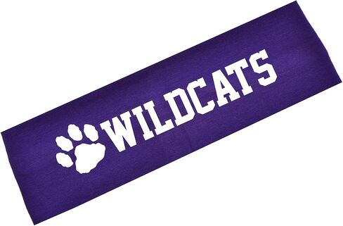 عصابة رأس مطاطية من القطن اللامع من Wildcats Team Mascot من Funny Girl Designs in Kuwait