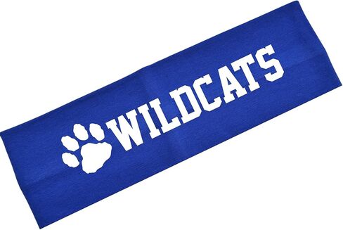 عصابة رأس مطاطية من القطن اللامع من Wildcats Team Mascot من Funny Girl Designs in Kuwait