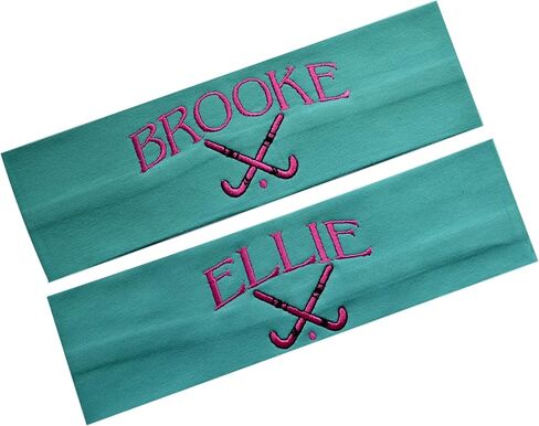 Personalized Embroidered FIELD HOCKEY Cotton Stretch Headband With Your Custom Name in Saudi Arabia