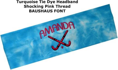 Personalized Embroidered FIELD HOCKEY Cotton Stretch Headband With Your Custom Name in Saudi Arabia